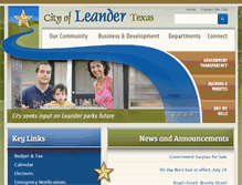 Tablet Screenshot of leandertx.gov
